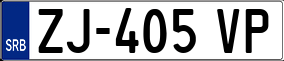 Trailer License Plate